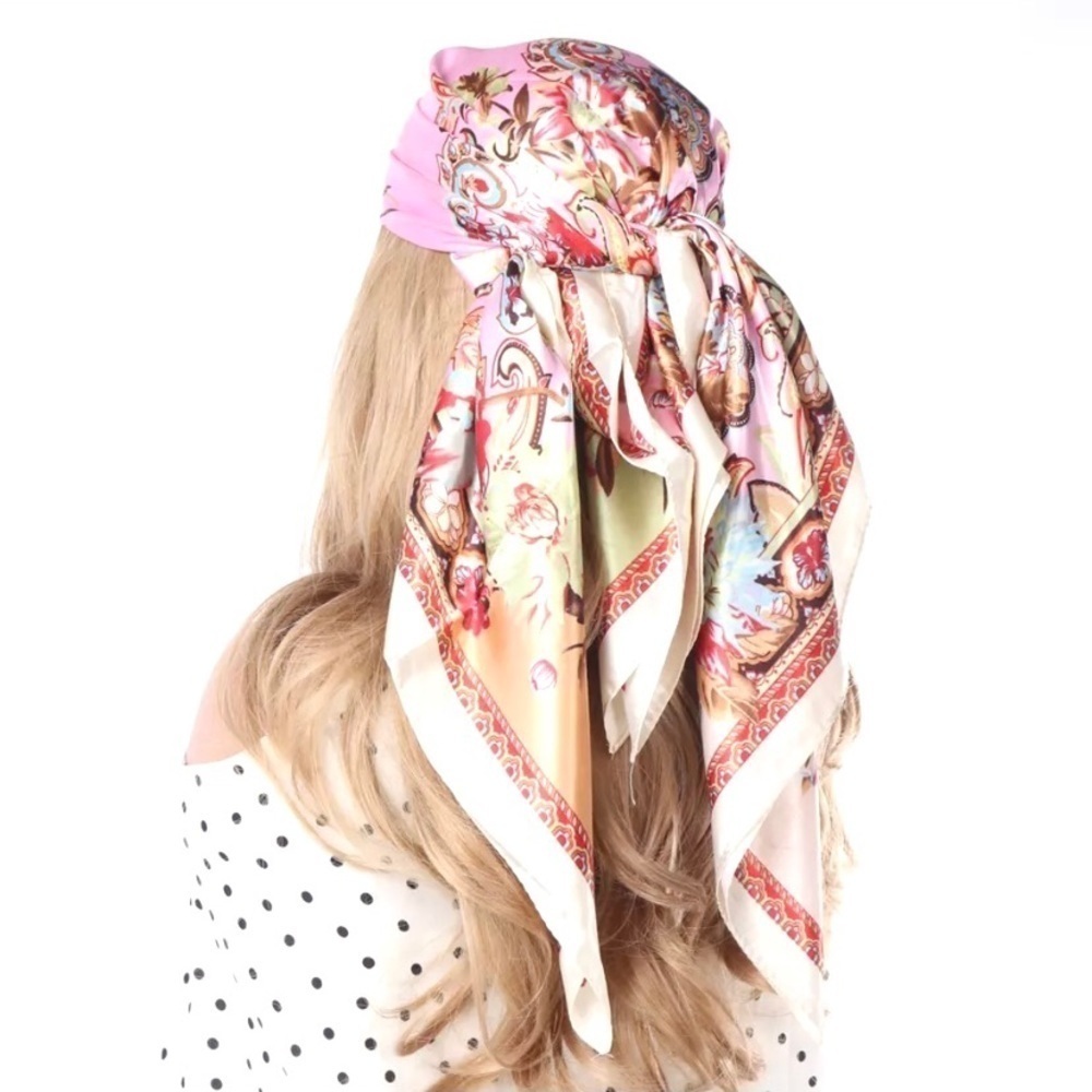 Beautiful Gypsy silky satin scarf/wrap/bandana w western/country vibe 🌙✨
